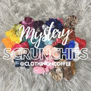 3 Velvet Mystery VSCO Scrunchies NEW